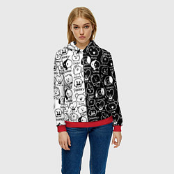 Толстовка-худи женская BTS BT21, цвет: 3D-красный — фото 2