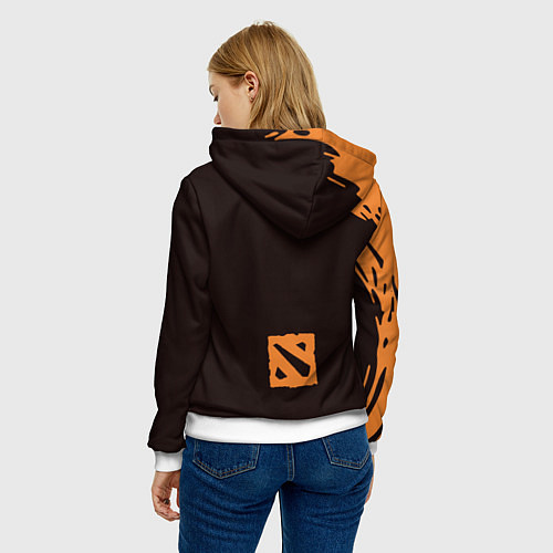 Женская толстовка Огр Dota 2 / 3D-Белый – фото 4