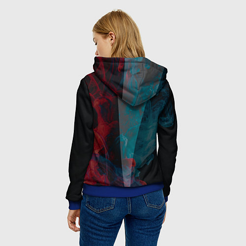 Женская толстовка RUST ALWAYS ONLINE РАСТ / 3D-Синий – фото 4