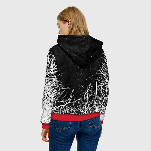 Женская толстовка LITTLE NIGHTMARES ЛЕС / 3D-Красный – фото 4