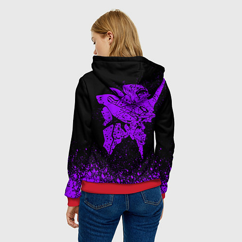 Женская толстовка ЕВАНГЕЛИОН / 3D-Красный – фото 4