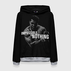 Женская толстовка Возможно Всё Мухаммед Али