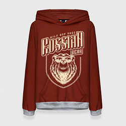 Женская толстовка Русский медведь в очках