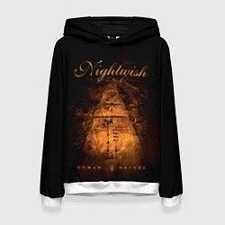 Толстовка-худи женская NIGHTWISH, цвет: 3D-белый