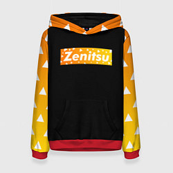 Толстовка-худи женская ЗЕНИЦУ ZENITSU, цвет: 3D-красный