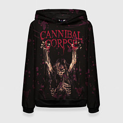 Женская толстовка Cannibal Corpse Skeleton