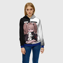 Толстовка-худи женская MONOKUMA JUNKO, цвет: 3D-синий — фото 2