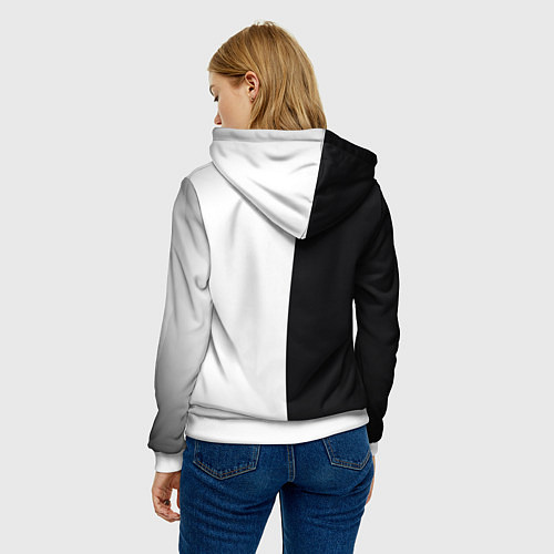 Женская толстовка MONOKUMA JUNKO / 3D-Белый – фото 4