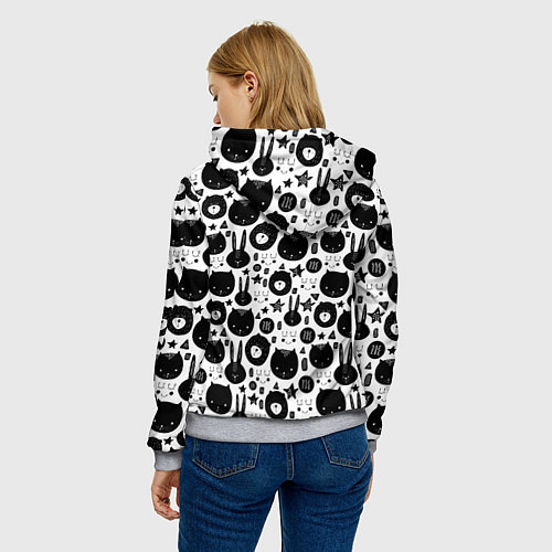 Женская толстовка Мультяшки / 3D-Меланж – фото 4