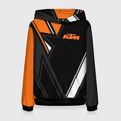 Толстовка-худи женская KTM КТМ, цвет: 3D-черный