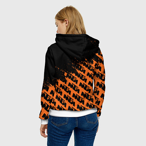 Женская толстовка KTM КТМ / 3D-Белый – фото 4