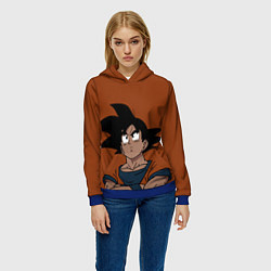 Толстовка-худи женская DRAGON BALL ДРАГОН БОЛЛ, цвет: 3D-синий — фото 2