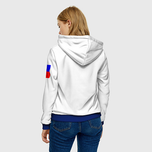 Женская толстовка СБОРНАЯ РОССИИ 2021 / 3D-Синий – фото 4