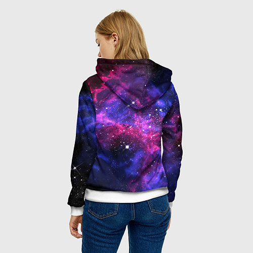 Женская толстовка Distant space / 3D-Белый – фото 4