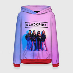 Толстовка-худи женская BLACKPINK, цвет: 3D-красный