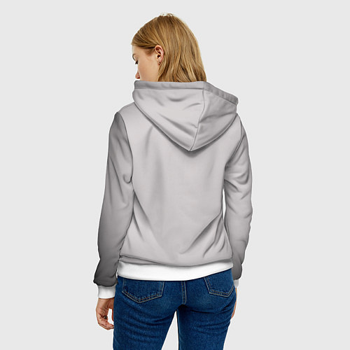 Женская толстовка Лисята / 3D-Белый – фото 4