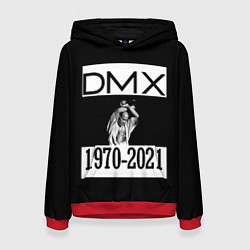 Толстовка-худи женская DMX 1970-2021, цвет: 3D-красный