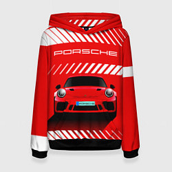 Женская толстовка PORSCHE ПОРШЕ RED STYLE