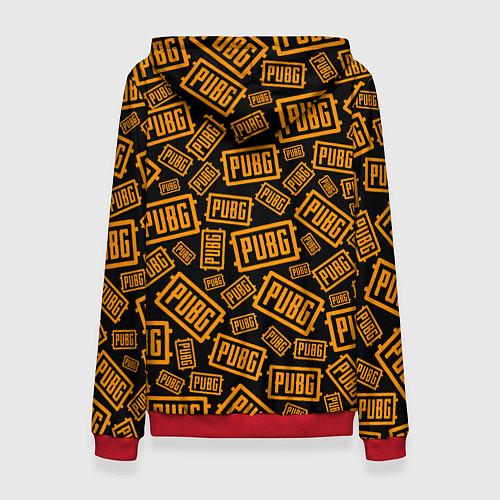 Женская толстовка PUBG ПАБГ УЗОР / 3D-Красный – фото 2