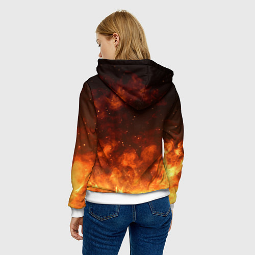 Женская толстовка Path of Exile Logo Путь изгнанника Лого Z / 3D-Белый – фото 4