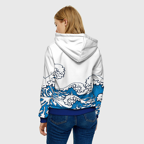 Женская толстовка ONE PIECE ВАН ПИС МОРЕ / 3D-Синий – фото 4