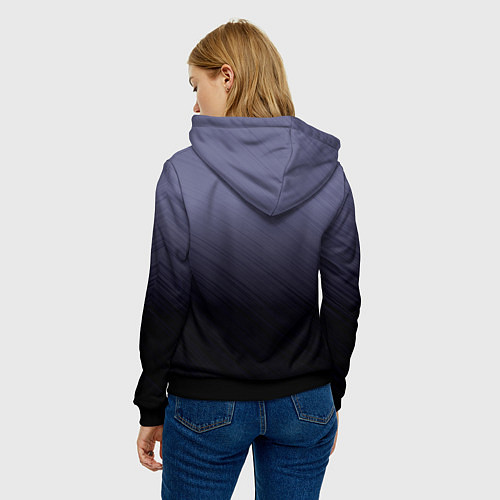 Женская толстовка Аниме Грустная / 3D-Черный – фото 4