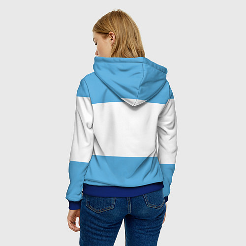 Женская толстовка Сборная Аргентины / 3D-Синий – фото 4