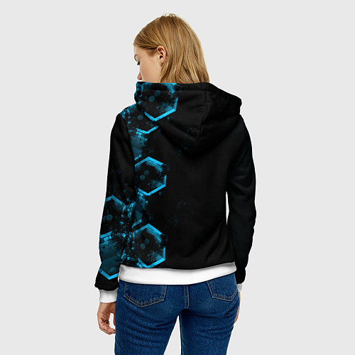 Женская толстовка Mercedes Мерседес Неон / 3D-Белый – фото 4