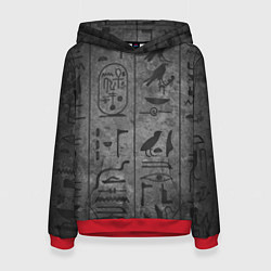 Женская толстовка Египетские Иероглифы 3D