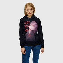 Толстовка-худи женская Natsuki, цвет: 3D-черный — фото 2
