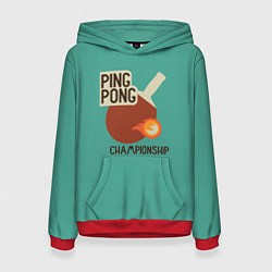 Женская толстовка Ping-pong