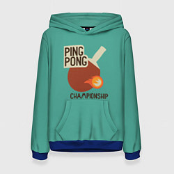 Женская толстовка Ping-pong