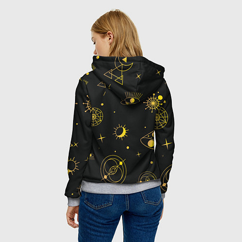 Женская толстовка Эзотерика / 3D-Меланж – фото 4