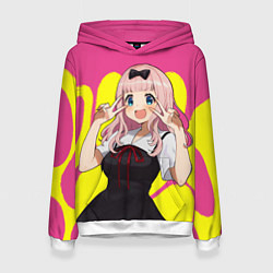 Толстовка-худи женская Chika, цвет: 3D-белый
