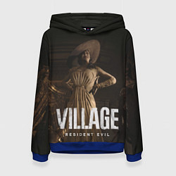Толстовка-худи женская RESIDENT EVIL VILLAGE, цвет: 3D-синий