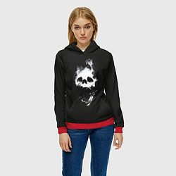 Толстовка-худи женская Невероятное зло, цвет: 3D-красный — фото 2