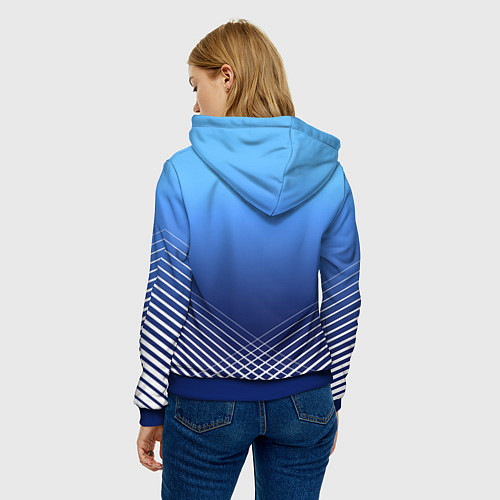 Женская толстовка МАНЧЕСТЕР СИТИ МАНЧЕСТЕР / 3D-Синий – фото 4