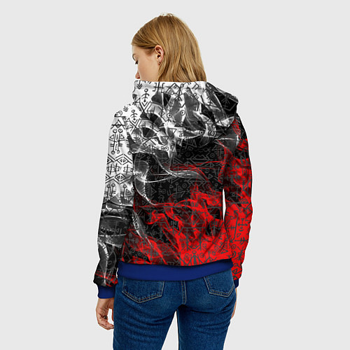 Женская толстовка Викинги / 3D-Синий – фото 4