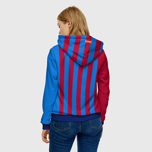 Женская толстовка Форма Барселоны 20212022 / 3D-Синий – фото 4