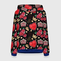 Женская толстовка Корона и розы