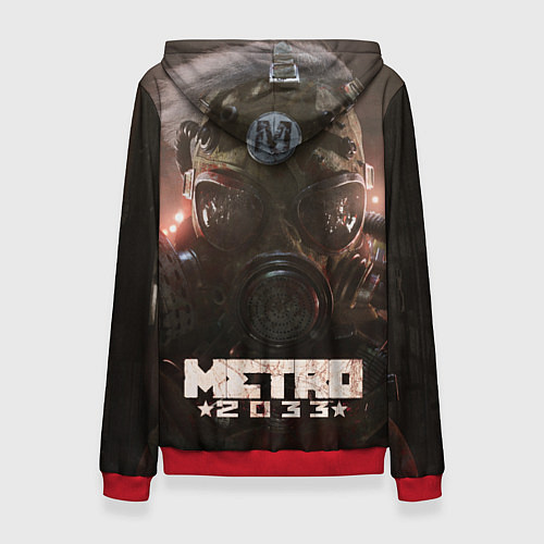 Женская толстовка MERTO 2033 ПРОТИВОГАЗ / 3D-Красный – фото 2