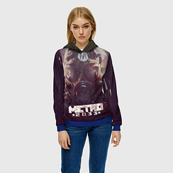 Толстовка-худи женская MERTO 2033 ПРОТИВОГАЗ, цвет: 3D-синий — фото 2