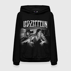 Толстовка-худи женская Led Zeppelin, цвет: 3D-черный