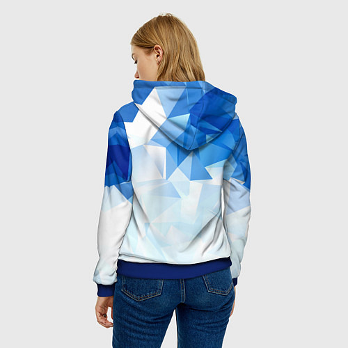 Женская толстовка День ВДВ, значок / 3D-Синий – фото 4