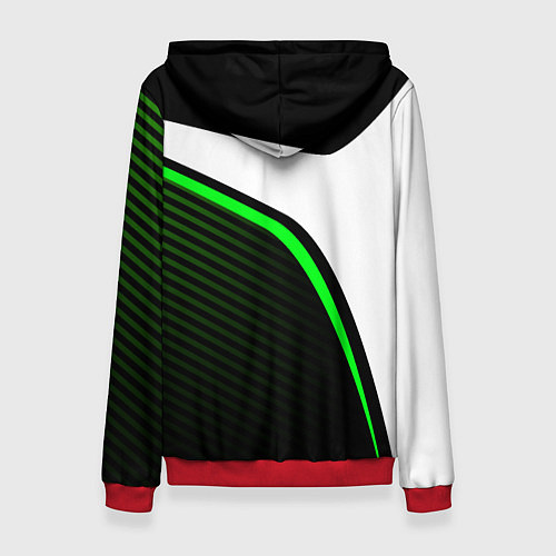 Женская толстовка KAWASAKI КАВАСАКИ SPORT / 3D-Красный – фото 2