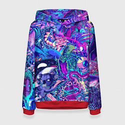 Женская толстовка Неоновые Звери