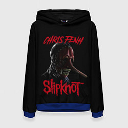 Толстовка-худи женская CHRIS FENH SLIPKNOT СЛИПКНОТ Z, цвет: 3D-синий