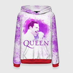 Толстовка-худи женская Freddie Mercury Queen Z, цвет: 3D-красный