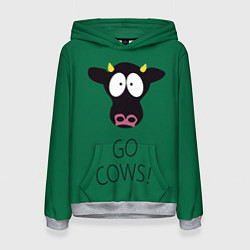 Женская толстовка Go Cows