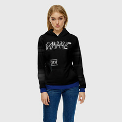 Толстовка-худи женская ИНАЧЕ DDT, цвет: 3D-синий — фото 2